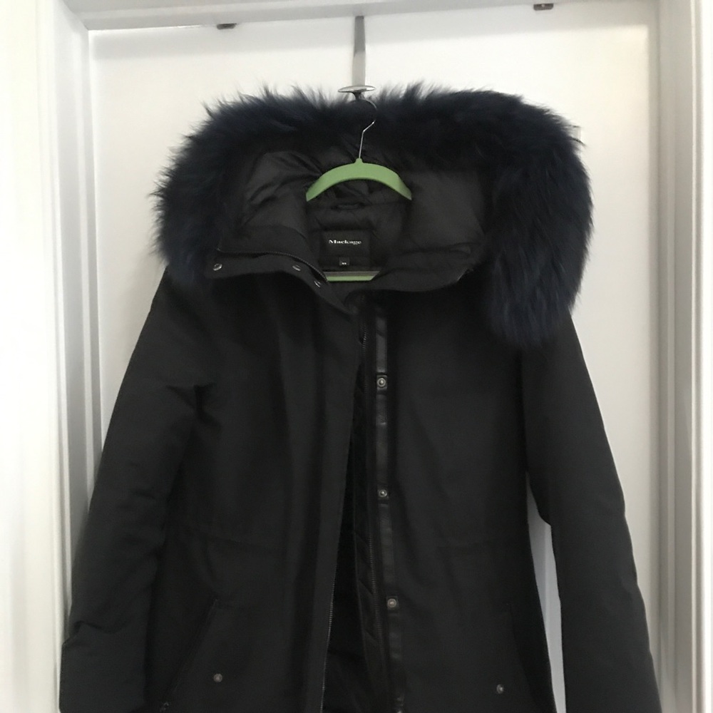 Mackage Down Winter Coat with Real Fur Hood